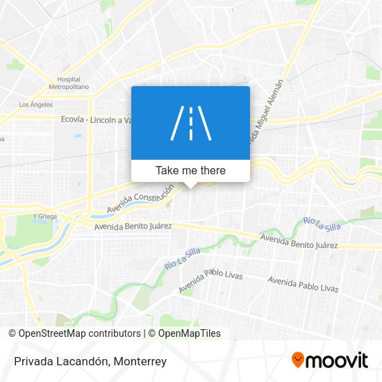 Mapa de Privada Lacandón