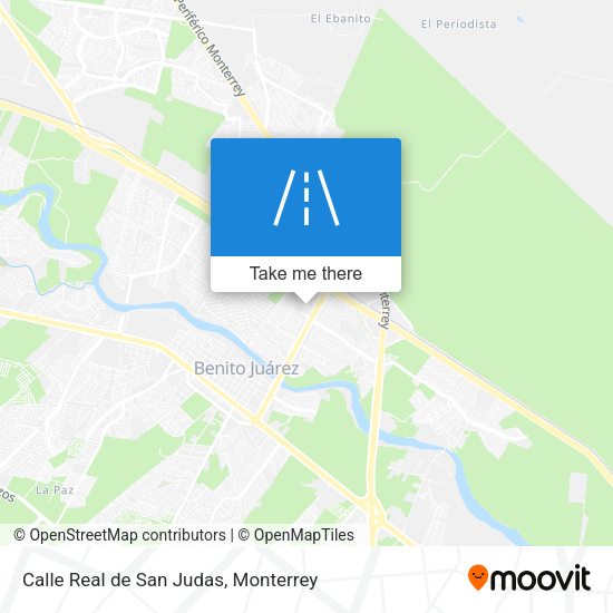 Calle Real de San Judas map