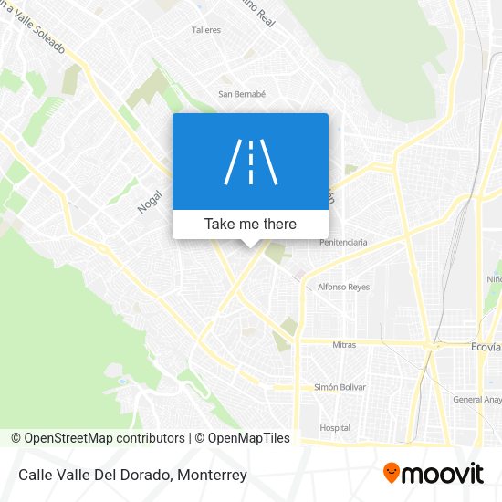 Calle Valle Del Dorado map
