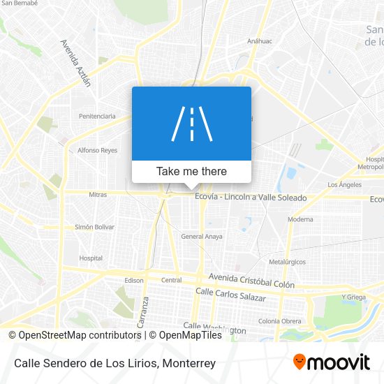 Calle Sendero de Los Lirios map