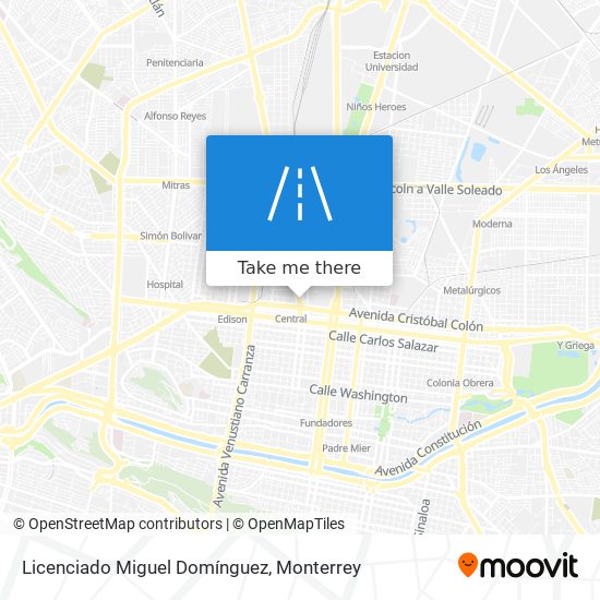 Licenciado Miguel Domínguez map