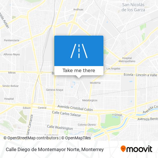 Calle Diego de Montemayor Norte map