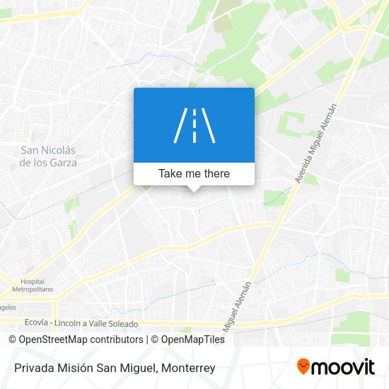 Privada Misión San Miguel map