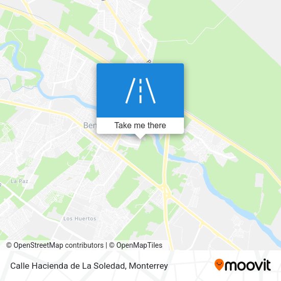 Mapa de Calle Hacienda de La Soledad