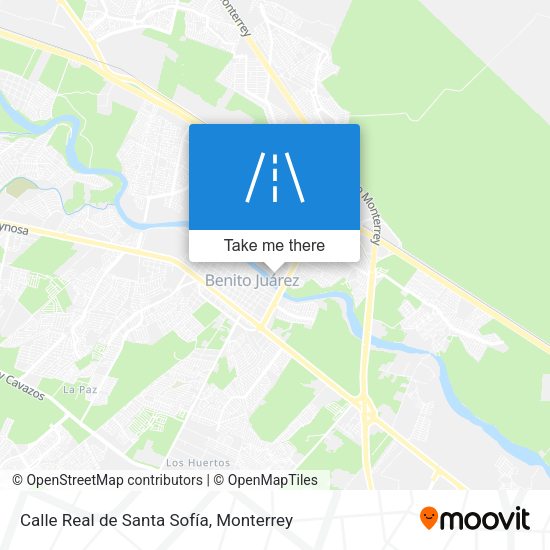 Mapa de Calle Real de Santa Sofía