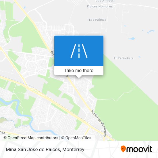 Mina San Jose de Raices map