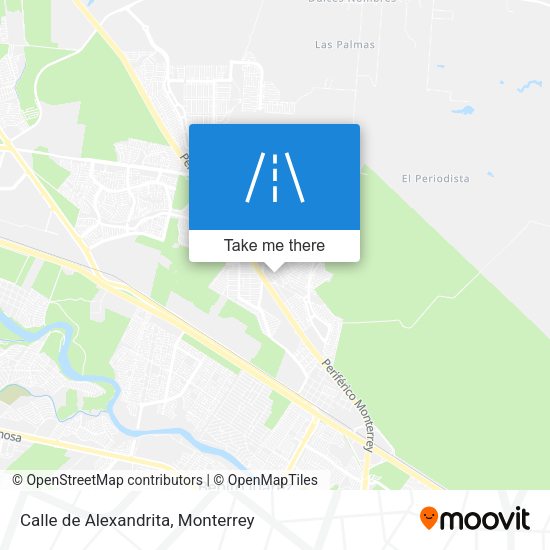 Mapa de Calle de Alexandrita