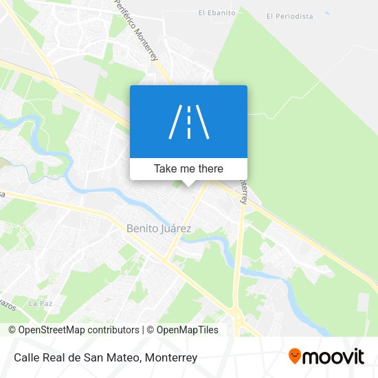Calle Real de San Mateo map