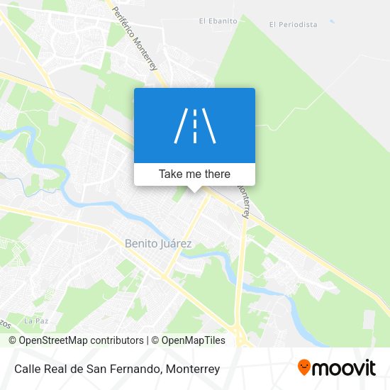 Calle Real de San Fernando map