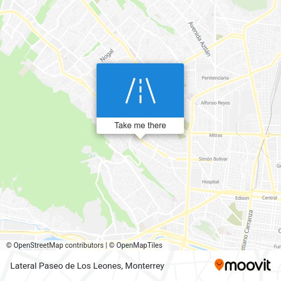 Mapa de Lateral Paseo de Los Leones