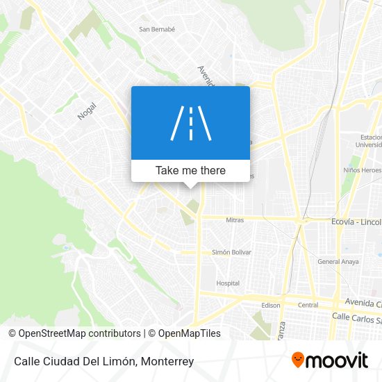 Mapa de Calle Ciudad Del Limón
