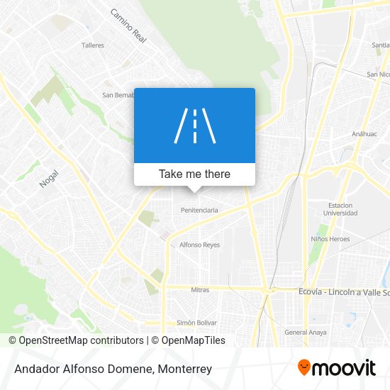 Andador Alfonso Domene map