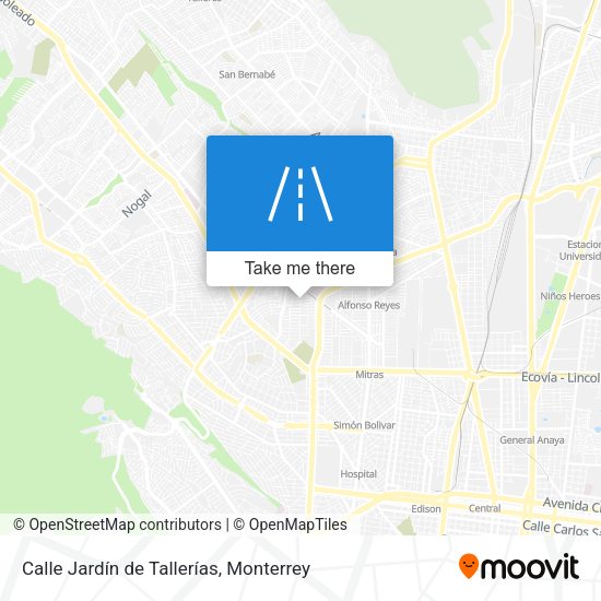 Calle Jardín de Tallerías map