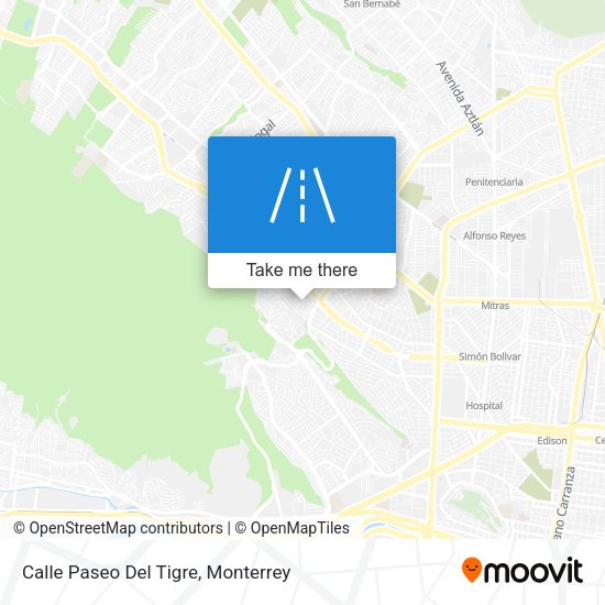 Calle Paseo Del Tigre map