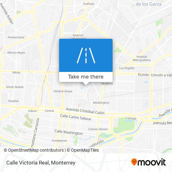 Calle Victoria Real map