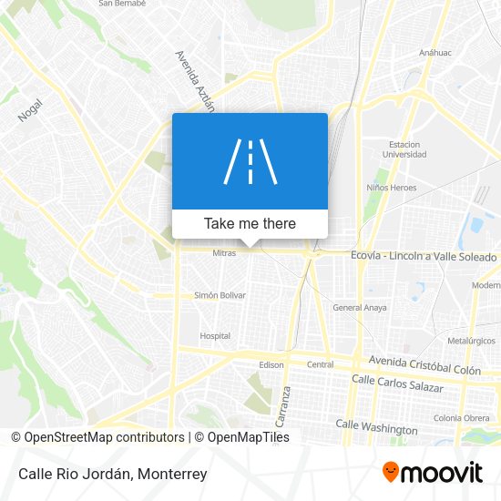 Mapa de Calle Rio Jordán