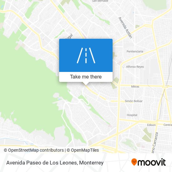 Avenida Paseo de Los Leones map