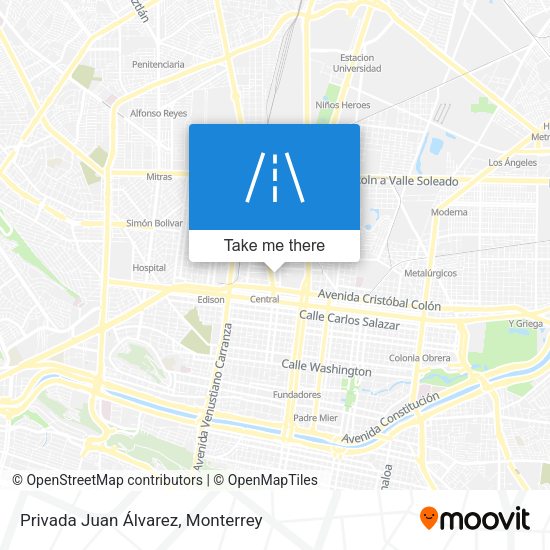Privada Juan Álvarez map