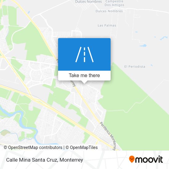 Mapa de Calle Mina Santa Cruz