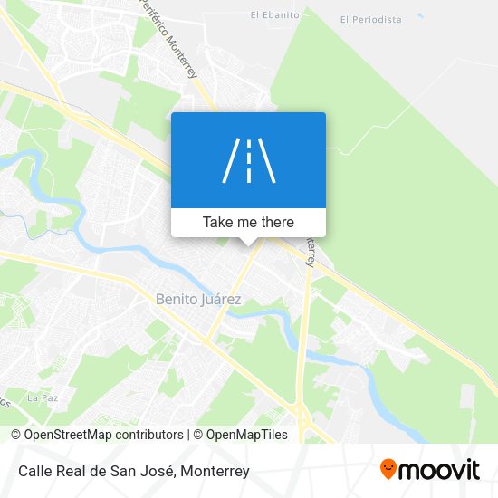 Calle Real de San José map