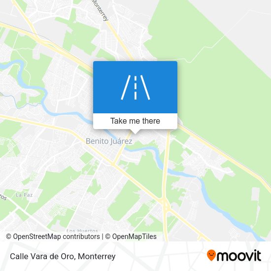 Mapa de Calle Vara de Oro