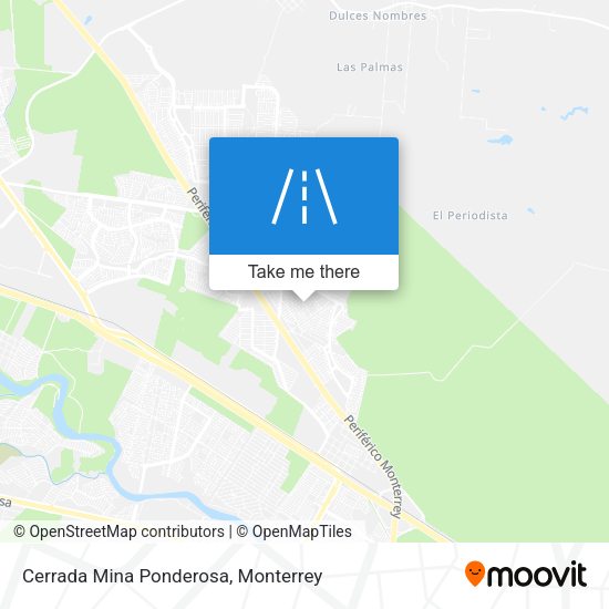 Cerrada Mina Ponderosa map