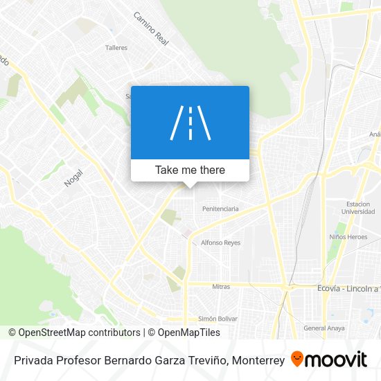 Privada Profesor Bernardo Garza Treviño map