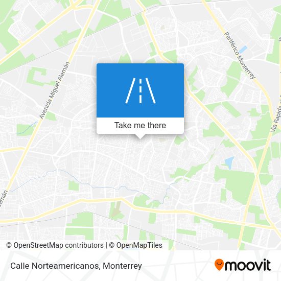 Mapa de Calle Norteamericanos