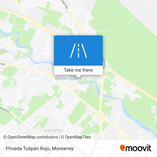 Mapa de Privada Tulipán Rojo