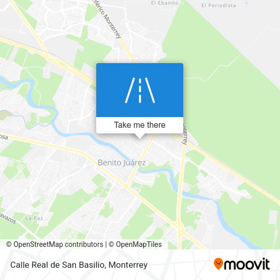 Mapa de Calle Real de San Basilio