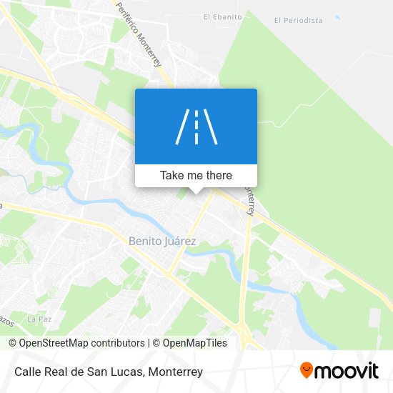 Mapa de Calle Real de San Lucas