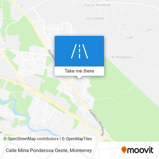 Mapa de Calle Mina Ponderosa Oeste