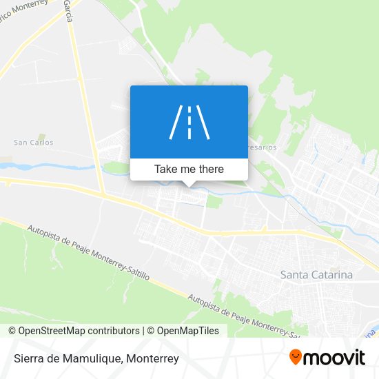 Sierra de Mamulique map