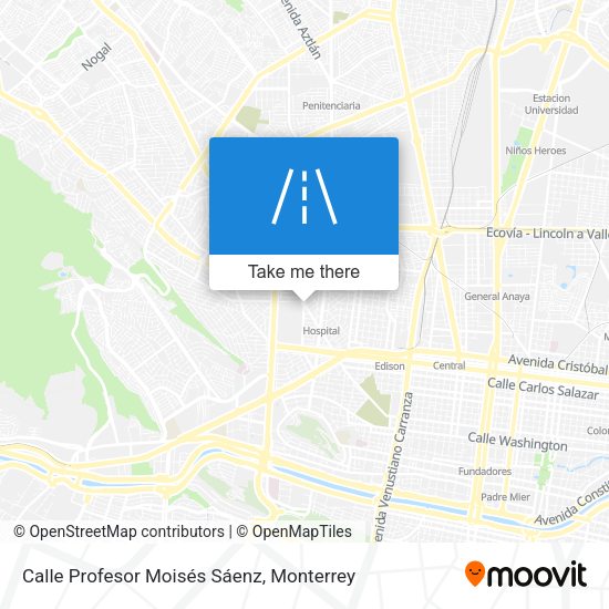 Mapa de Calle Profesor Moisés Sáenz