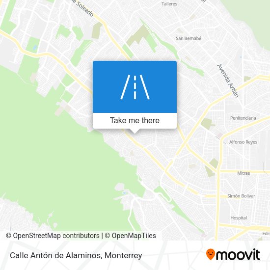 Mapa de Calle Antón de Alaminos