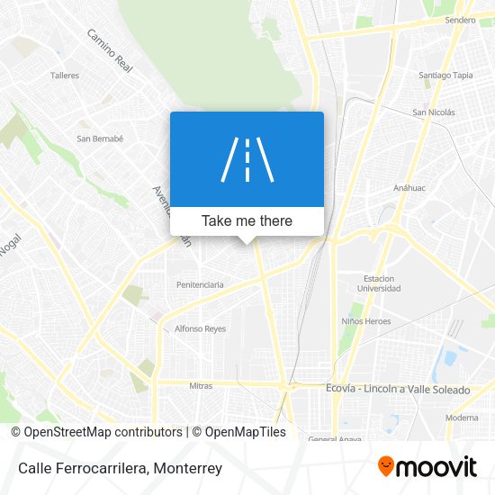 Calle Ferrocarrilera map