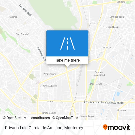 Mapa de Privada Luis García de Arellano