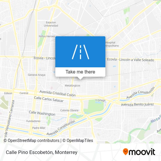 Mapa de Calle Pino Escobetón