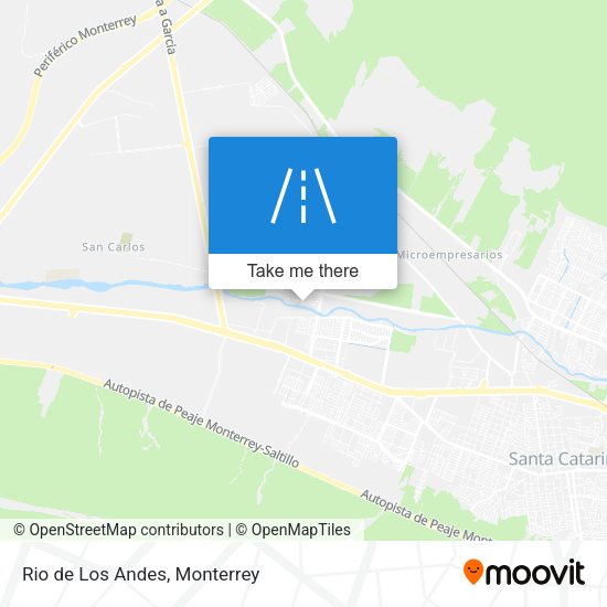 Mapa de Rio de Los Andes