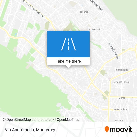 Vía Andrómeda map