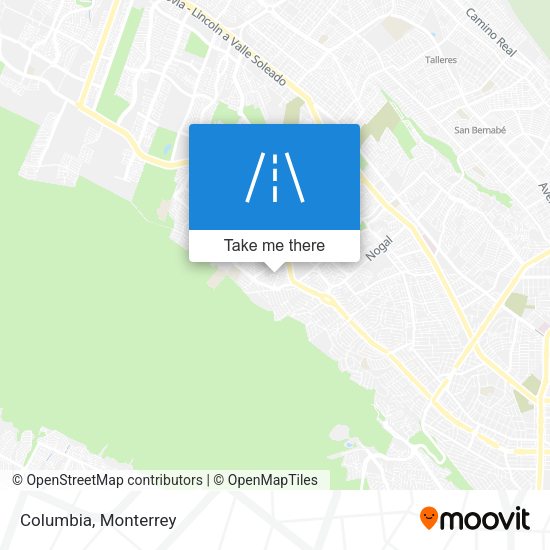 Mapa de Columbia