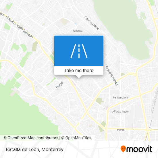 Batalla de León map