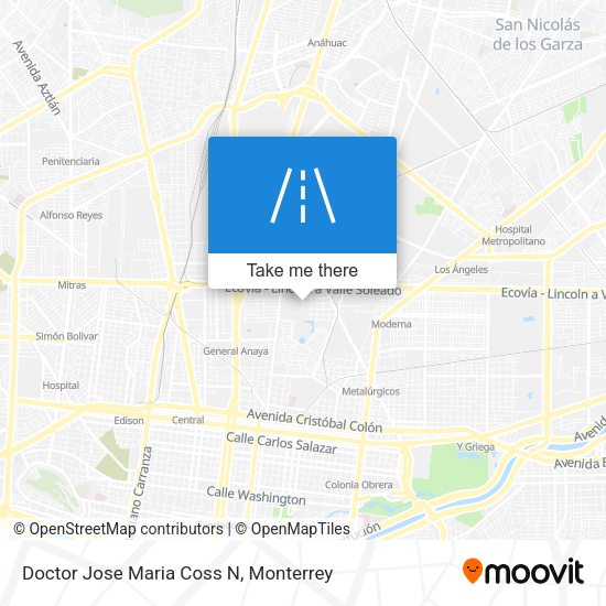 Doctor Jose Maria Coss N map