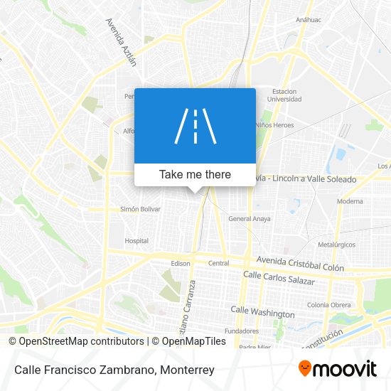 Calle Francisco Zambrano map