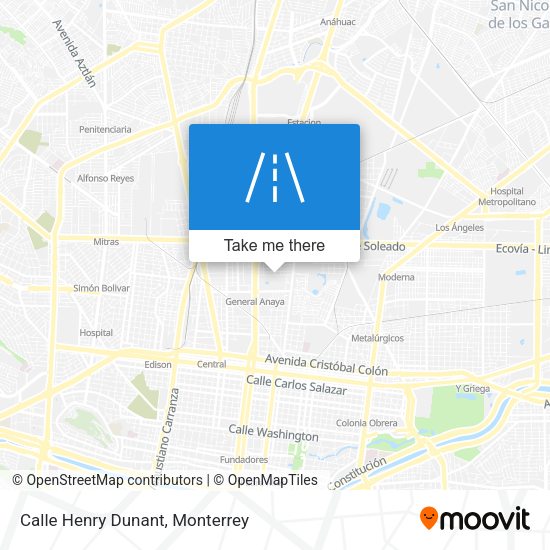 Mapa de Calle Henry Dunant