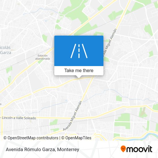 Avenida Rómulo Garza map
