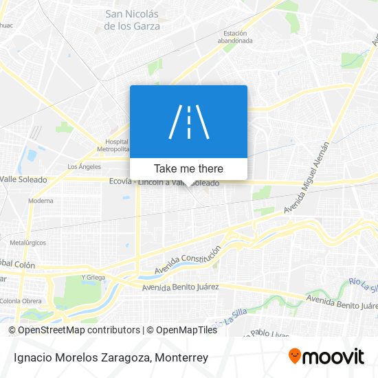 Ignacio Morelos Zaragoza map