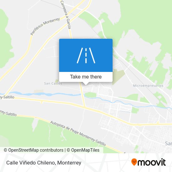 Calle Viñedo Chileno map