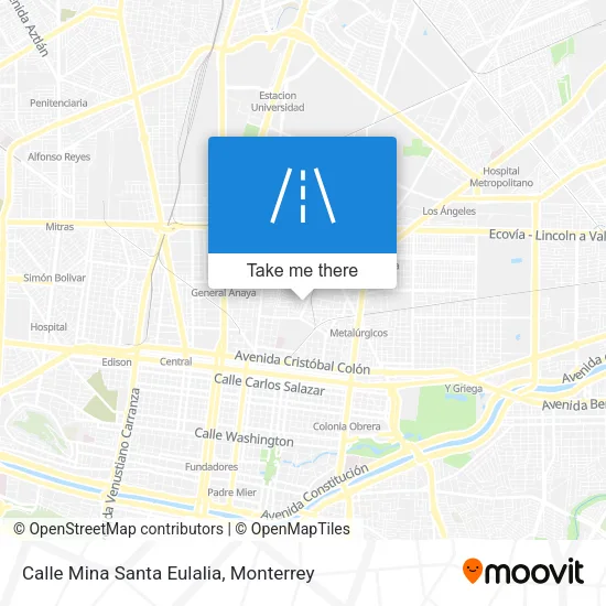 Mapa de Calle Mina Santa Eulalia