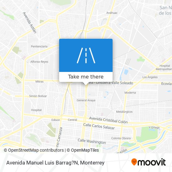 Avenida Manuel Luis Barrag?N map